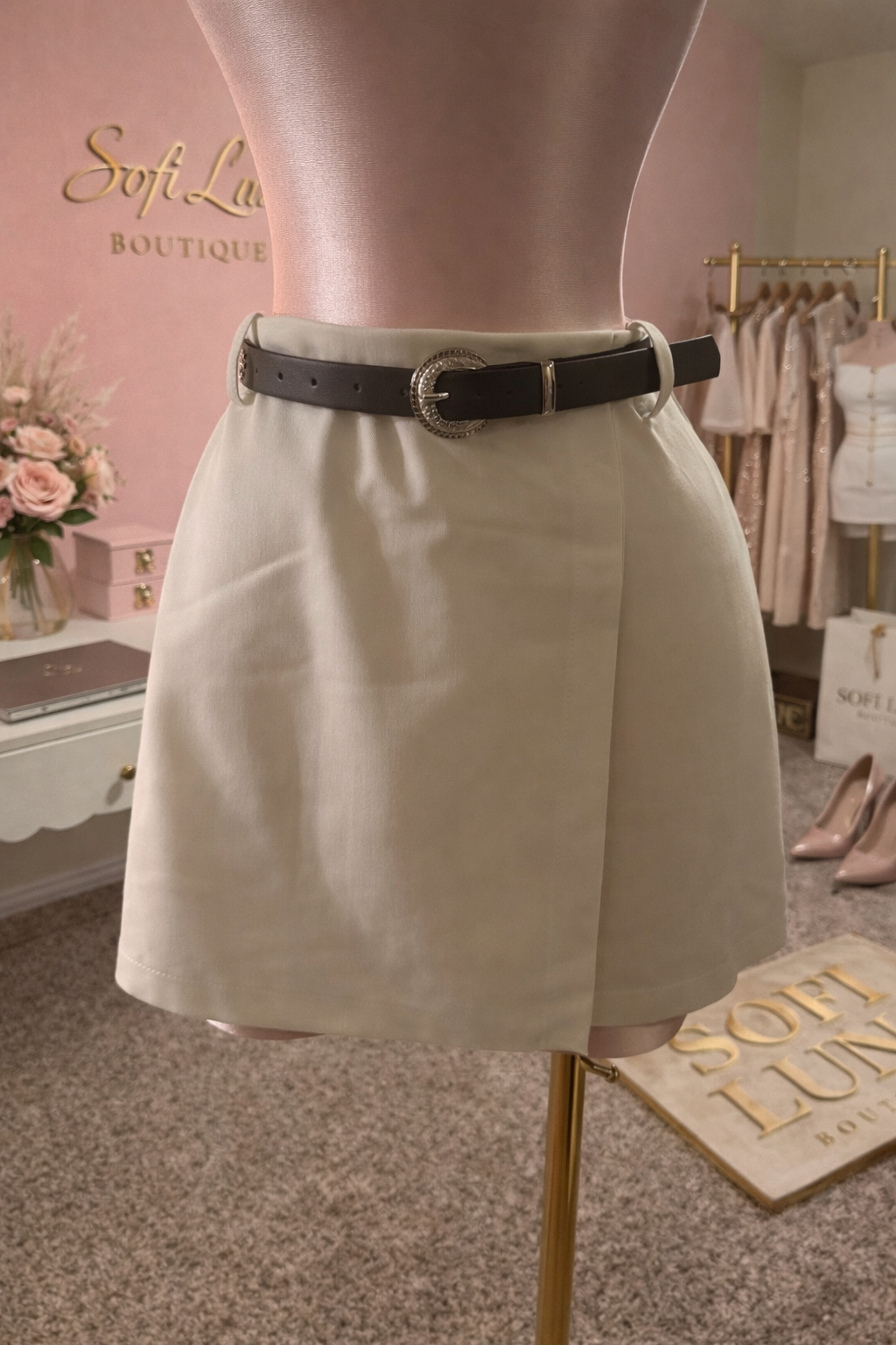 Denim Wrap Skort