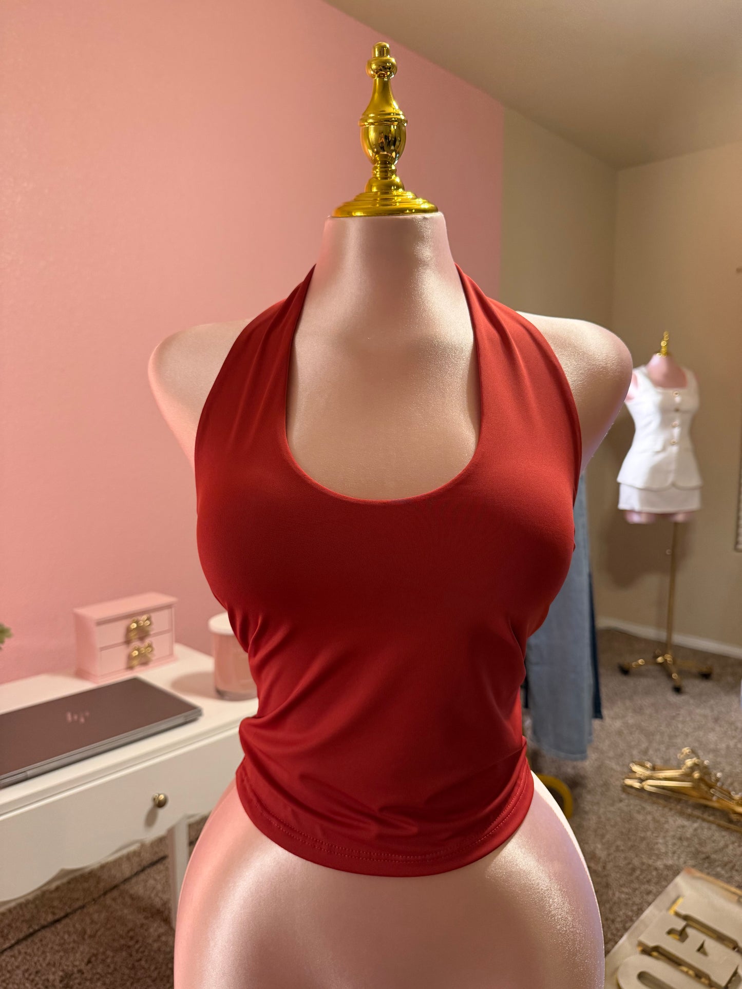 Vera Double Layered Open Back Top