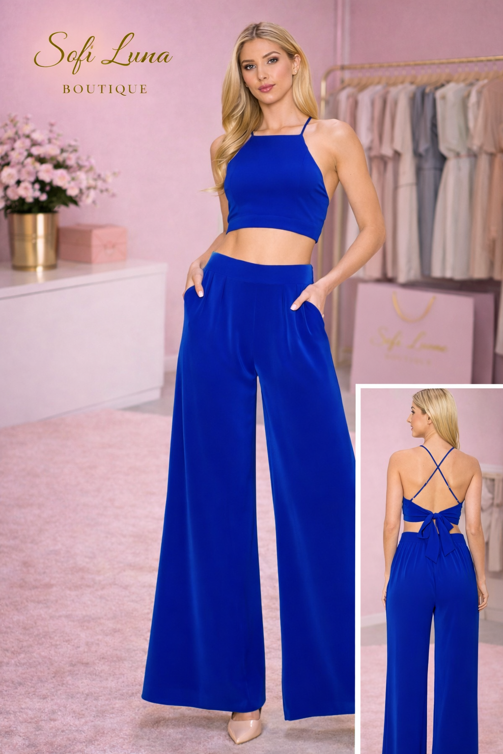 Crop Top & Pants Set