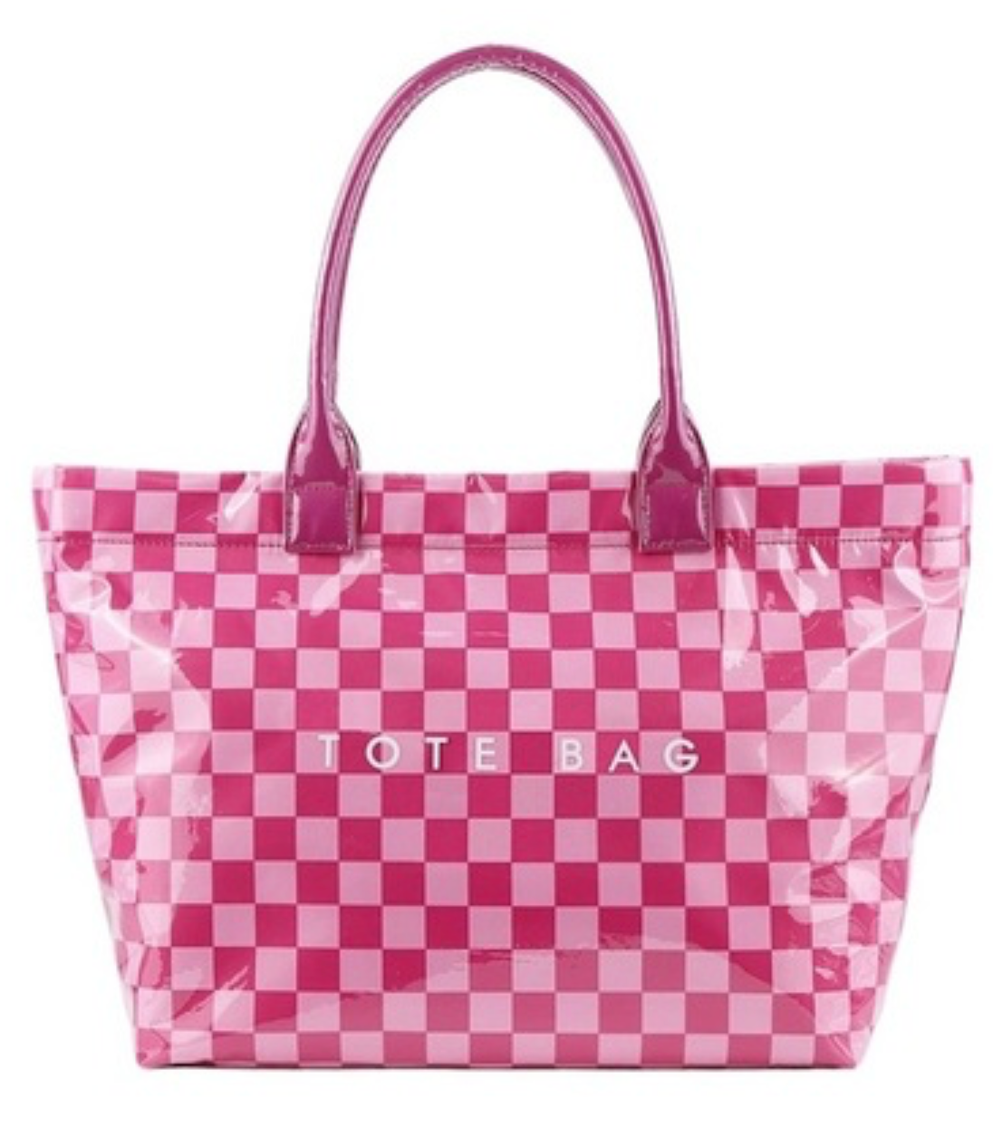 KRAFT CHECKERED TOTE BAG