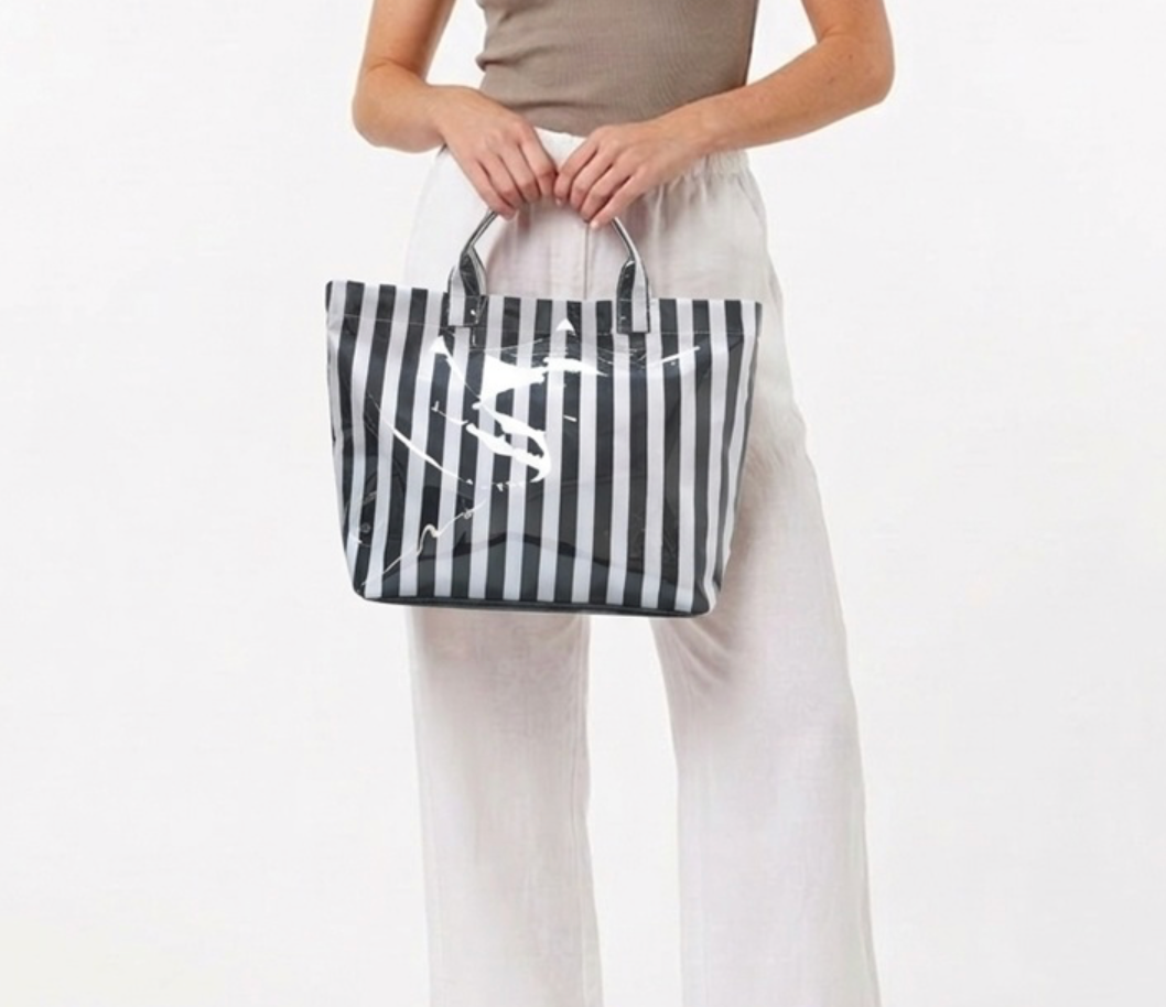 STRIPED TOTE BAG