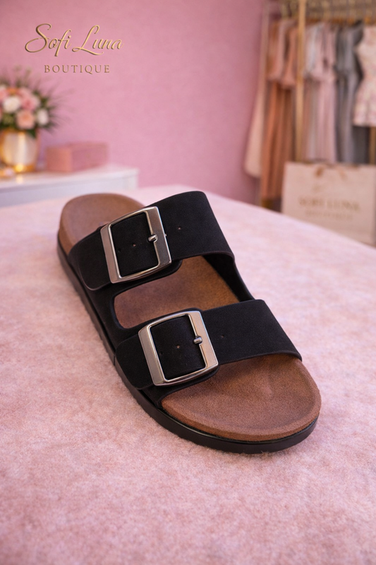 Black Jete Sandals