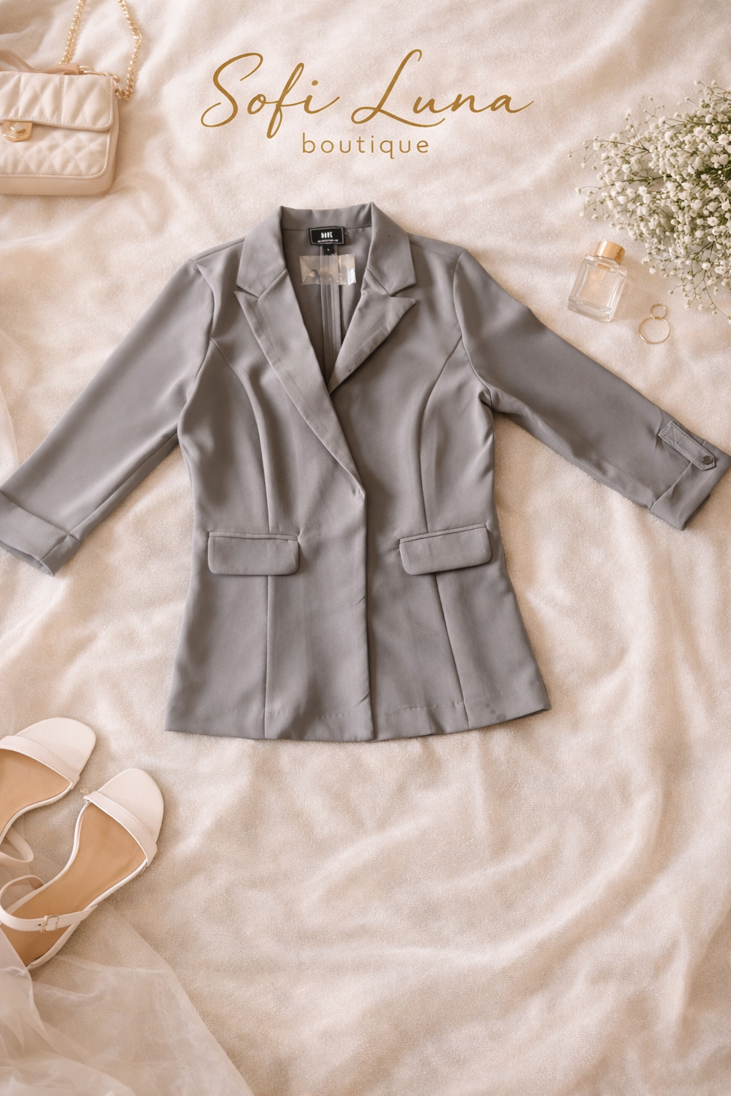 Open Front Tapered Blazer