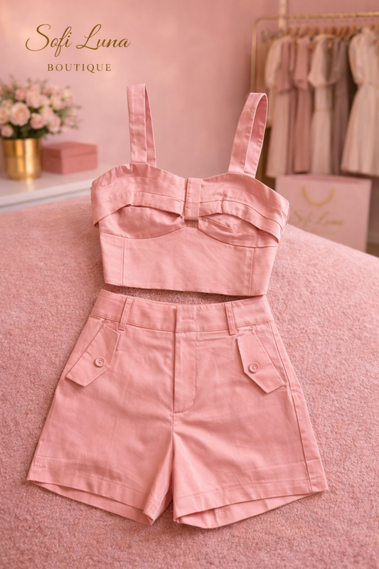 Crop Top Short Set