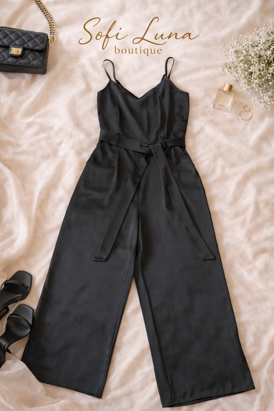 Yadi Satin Diamond Jumpsuit