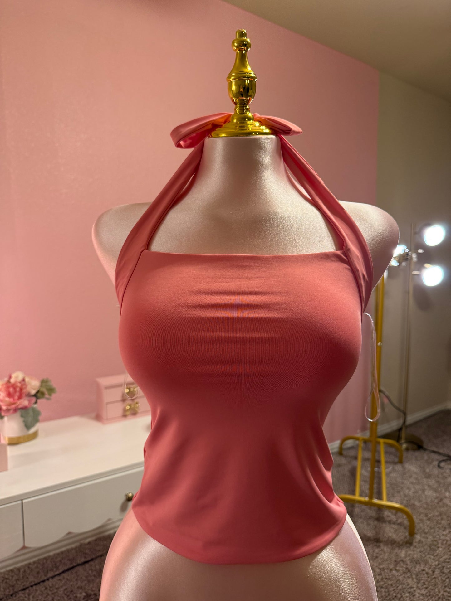 Mindy Double Layer Halter Top