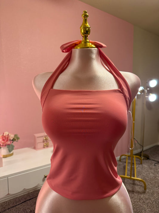 Mindy Double Layer Halter Top