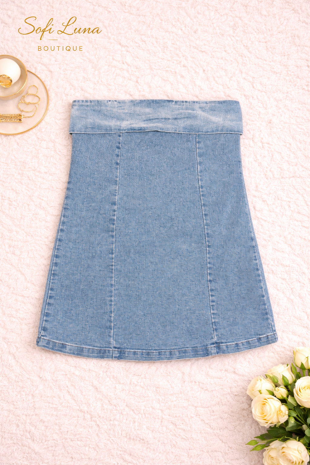 Jessie Denim Tube Dress