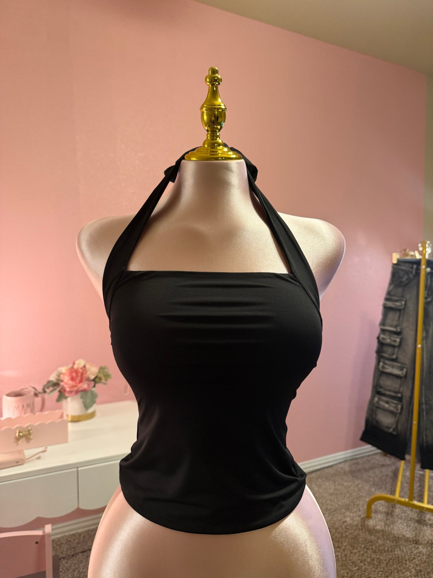 Mindy Double Layer Halter Top