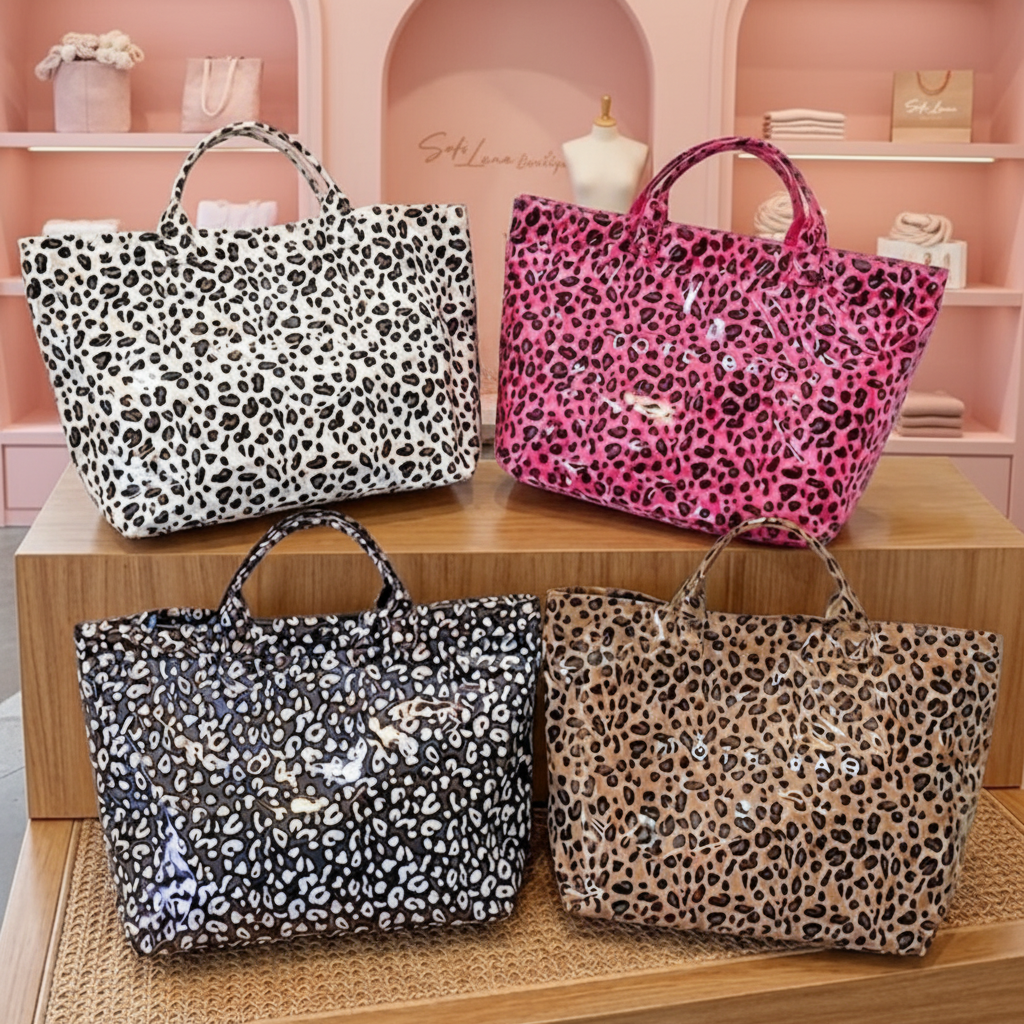 LEOPARD PRINT TOTE BAG
