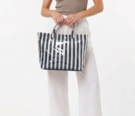 STRIPED TOTE BAG